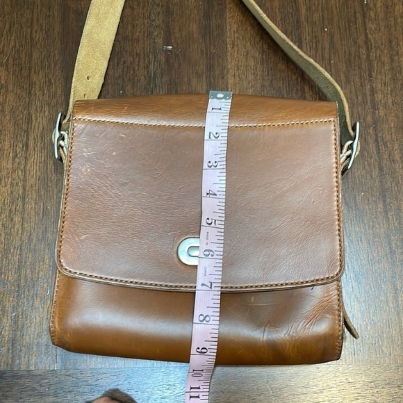 Leather square shoulder bag - Picture 10 of 11